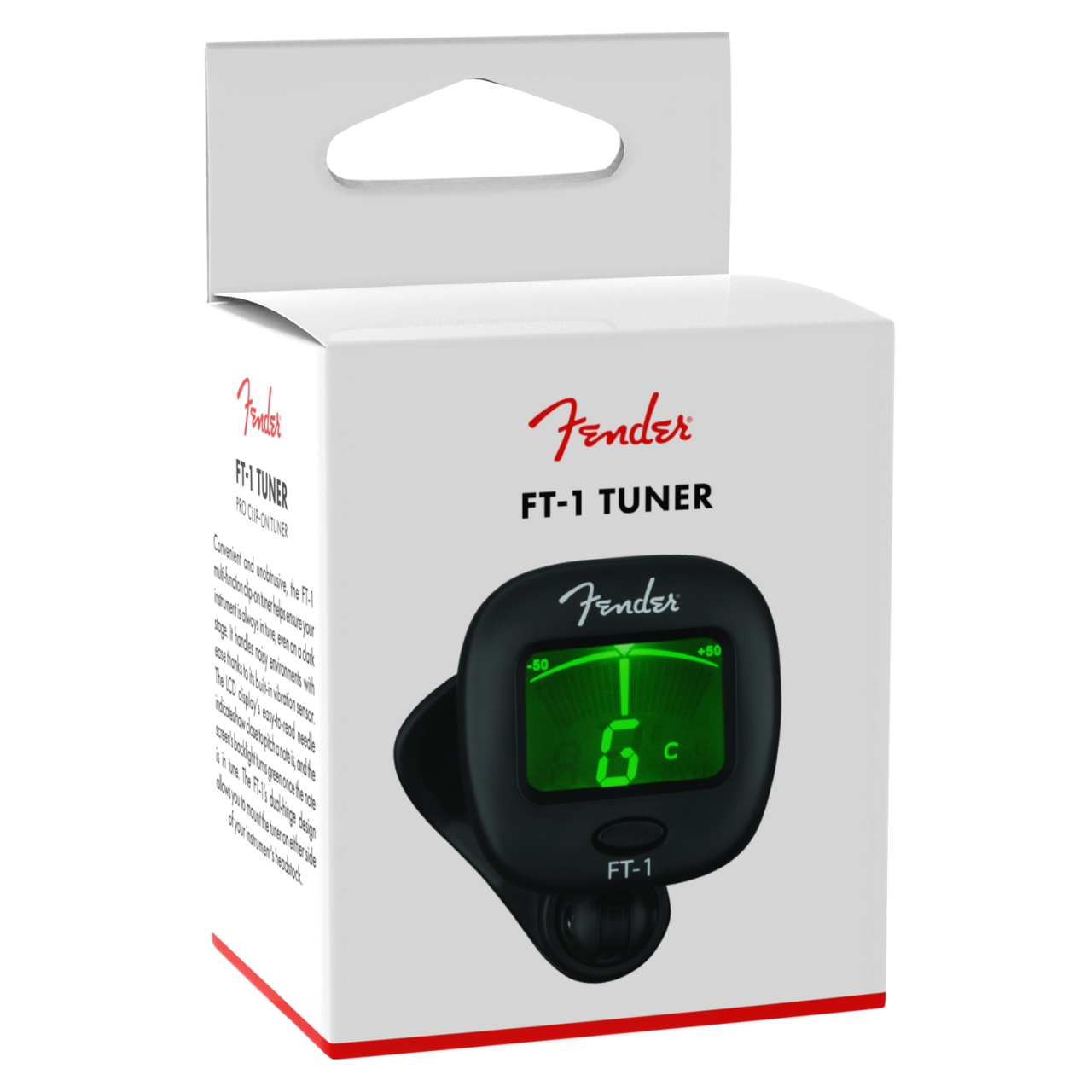 Fender FT1 Pro Clip On Tuner for Guitar, Bass, Violin,