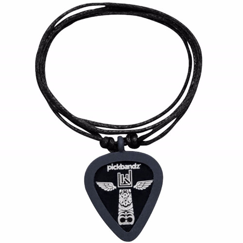 Pickbandz Rope Necklace with Guitar Pick Holder Pendant, Epic