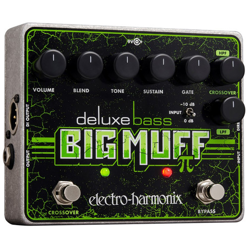 Electro-Harmonix EHX Deluxe Bass Big Muff Pi Fuzz/Distortion/Sustain Pedal (EHX-DXBBMUFF)