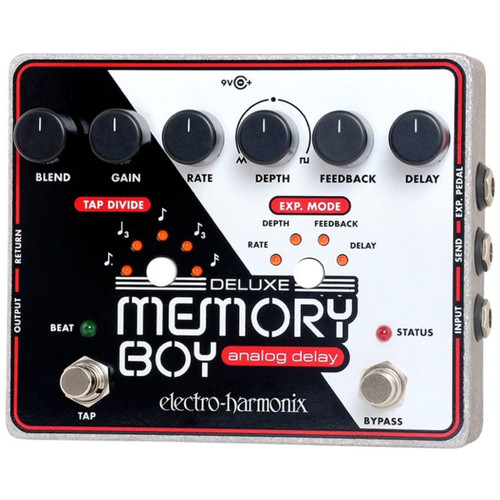 Electro-Harmonix EHX Deluxe Memory Boy Analog Delay Pedal with Tap Tempo (DMBOY)