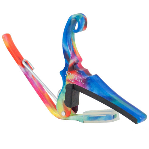 Kyser KG6TD Quick Change 6-String Acoustic Guitar Capo, Tie-Dye