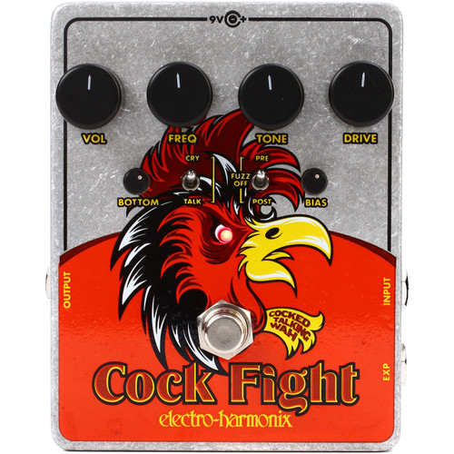 Electro-Harmonix Cock Fight Cocked Talking Wah and Fuzz Pedal (EHX-COCKFIGHT)