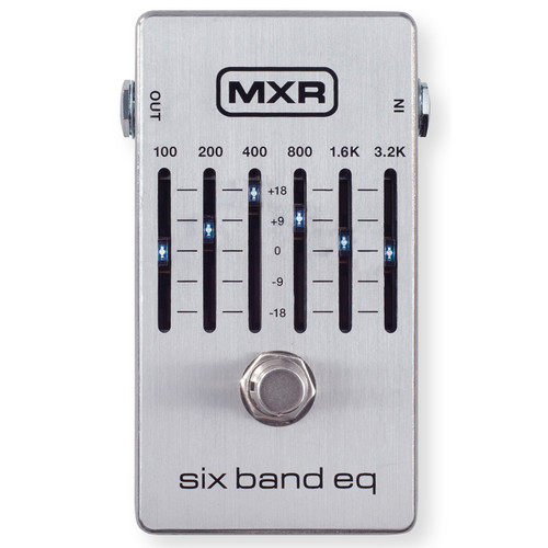 MXR M108S Ten Band EQ - 10 Band Graphic EQ Guitar Pedal, Silver