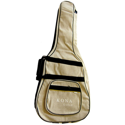 Kona Eco-Friendly Hemp Deluxe Padded Gig Bag for Acoustic Guitar (KGGBDH)