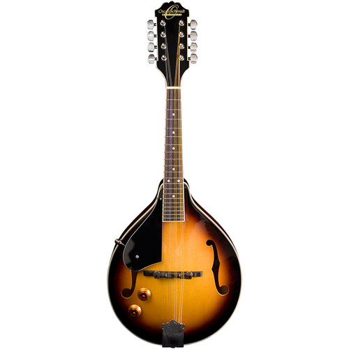 Oscar Schmidt OM10ETSLH Left-Handed A-Style Acoustic Electric Mandolin, Tobacco Sunburst