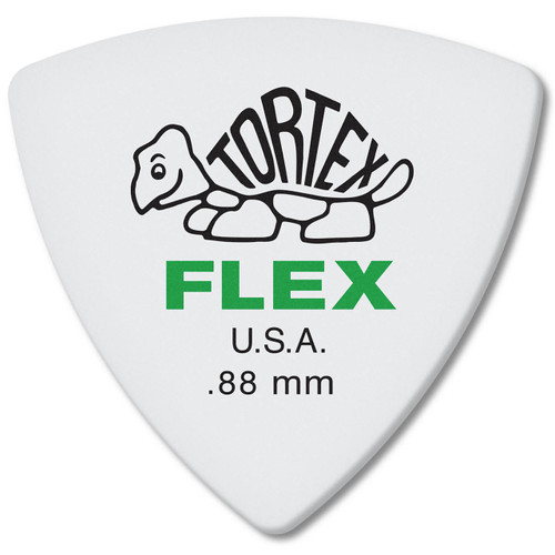 Dunlop 456P.88 Tortex Flex Triangle Guitar Picks, .88mm, 6 Pack 