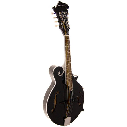 Savannah SF-100-BK F-Style Mandolin, Black