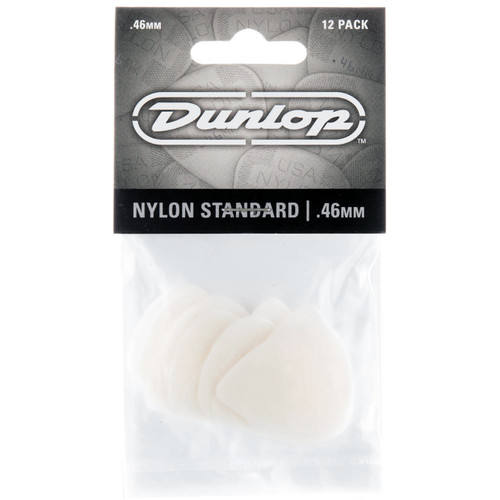 Dunlop 44P.46 Nylon Standard Guitar Picks, .46mm, 12-Pack