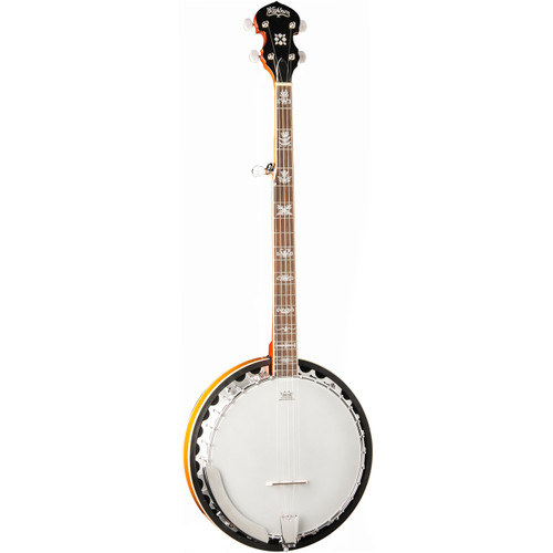 Washburn B10 Americana 30-Bracket 5-String Banjo w/ Mahogany Resonator, Sunburst
