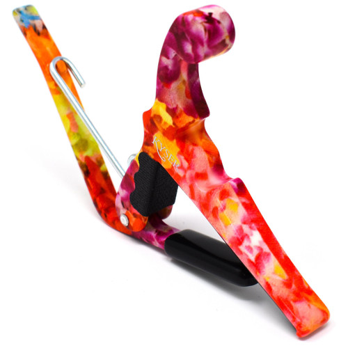 Kyser KULEA Hawaiian Series Quick-Change Ukulele Capo, Hawaiian Lei