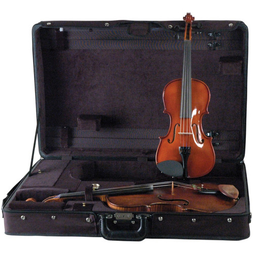 Guardian CV-032-V Double Violin and Viola Case, Black