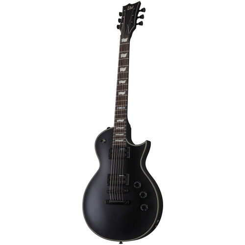 ESP LTD MH-417 Solid-Body 7-String Electric Guitar, Black Satin