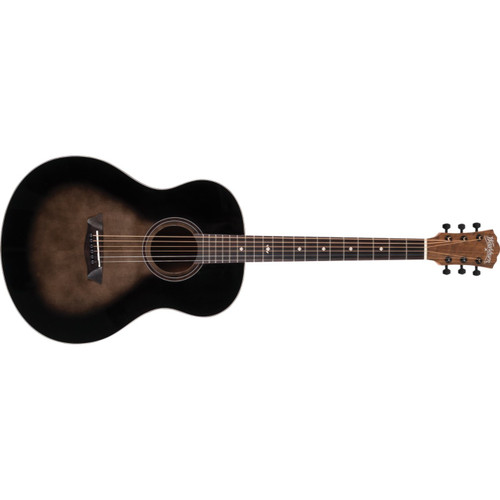 Washburn BTS9CH Bella Tono Novo S9 Studio Body Acoustic Guitar, Gloss Charcoal Burst (BTS9CH-D-U) 

