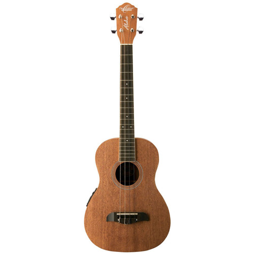 Oscar Schmidt OU52E Mahogany Acoustic Electric Baritone Ukulele, Natural

