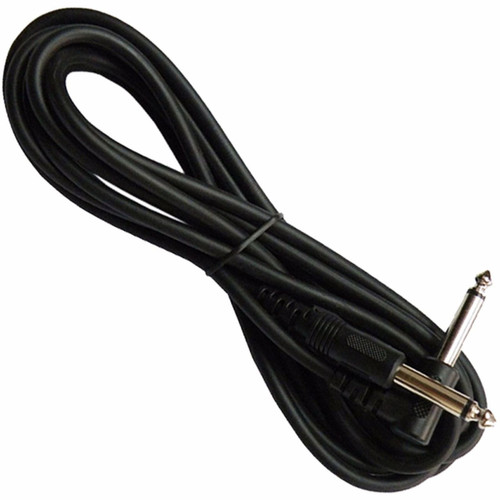Perfektion 10ft 1/4" Straight to Right Angle Budget Instrument Cable, Black (PM-CABLE)
