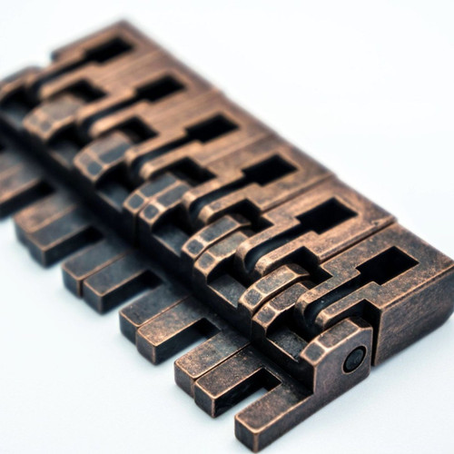 Floyd Rose FRS2BSSAB Special Series Bridge Saddles, Set of 6, Antique Bronze (FRS2BSSABP)