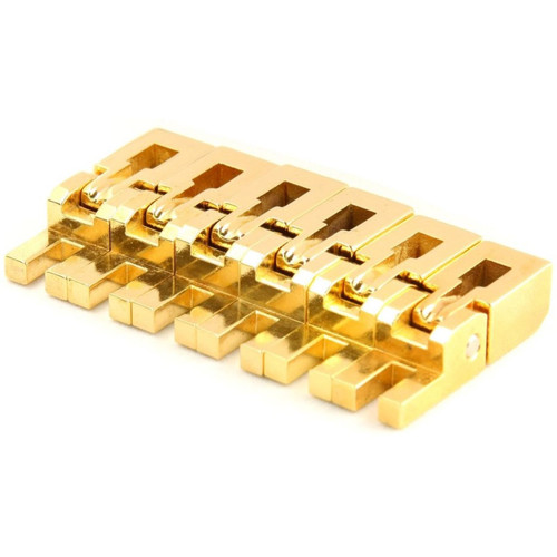 Floyd Rose FRS2BSSGP Special Series Bridge Saddles, Set of 6, Gold (FRS2BSSGP)