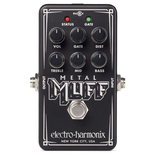 Electro-Harmonix EHX Nano Metal Muff Distortion Effects Pedal with Noise Gate (NANOMETALMUFF)