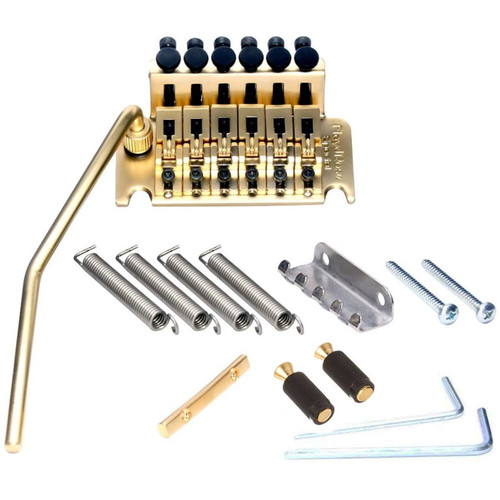 Floyd Rose FRTS3000SL Special Series Left-Handed Tremolo System, Satin Gold