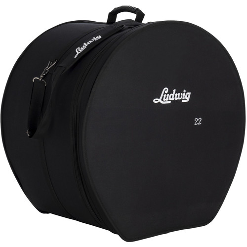 Ludwig LX1622BLK Black Canvas Bass Drum Bag, 16"x 22" (LX1622BLK)