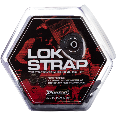 Dunlop 7007J Ergo Lok Guitar Strap Lock System Display Jar, 50 Sets (7007J)