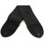 Fender Cotton and Leather Guitar Strap with Suede Ends and Fender Logo, Black 099-0667-006