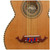 Paracho Elite Hidalgo Thin Body 12-String Bajo Sexto Guitar, Natural (HIDALGO)