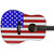 Main Street MAAF Dreadnought Acoustic Guitar with USA American Flag Design