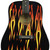 Main Street MAFL 6-String Dreadnought Acoustic Guitar, Black with Fire & Flames (MAFL)