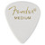 Fender Classic Celluloid 351 Shape Guitar Picks, Medium, White , 12-Pack (198-0351-880)