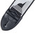 Fender Monogrammed Guitar Strap with Leather Ends, Black/Light Grey/Dark Grey (099-0681-543) 