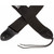 Fender Poly Guitar Strap with Leather Ends, Black w/ Grey Logo (099-0662-043)