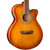 Washburn EA15ITB Festival Series Mini Jumbo Acoustic Electric Guitar, Ice Tea Burst (EA15ITB-A-U)