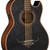 Oscar Schmidt OH32SEQTB Quilt Maple Acoustic Electric Bajo Quinto with Gig Bag, Transparent Black