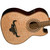 Oscar Schmidt OH32SEQN Quilt Maple Acoustic Electric Bajo Quinto with Gig Bag, Natural