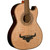 Oscar Schmidt OH32SEQN Quilt Maple Acoustic Electric Bajo Quinto with Gig Bag, Natural