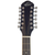 Oscar Schmidt OD312CETBL 12-String Dreadnought Acoustic Electric Guitar, Transparent Blue (OD312CETBL)