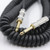 ZoZo Coiled Guitar Cable - 20ft Coiled Guitar Bass & Instrument Cable, ZZ306