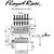 Floyd Rose FRTS1000R3 Special Series Tremolo Bridge System with R3 Nut, Chrome