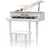 Little Legends LLBGD303W 3 Leg Baby Grand 30-Key Toy Piano w/ Bench, White