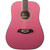 Oscar Schmidt OG1 Student 3/4 Size Dreadnought Acoustic Guitar, Pink (OG1P)