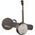 Washburn B16K Americana Flame Maple 5-String Resonator Banjo with Hardshell Case, Sunburst