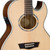 Washburn EA20SNB Nuno Bettencourt Festival Series Thin Body Acoustic Electric Guitar, Natural (EA20SNB-O-U)