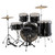 Ludwig LC17511 Accent Drive Complete Full Size 5-Piece Drum Set, Black