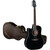 Takamine Legacy Series EF341SC Left-Handed Dreadnought Acoustic Electric Guitar w/ Case, Black