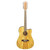 Oscar Schmidt OD312CE 12-String Acoustic Electric Guitar, Spalted Maple 