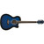 Oscar Schmidt OG10CEFTBL Concert Cutaway Acoustic Electric Guitar, Flame Trans Blue
