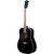 Oscar Schmidt OG2BLH Left-Handed Dreadnought Acoustic Guitar, Black

