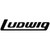 Ludwig P0414B Large 13" Block Logo Bass Drum Vinyl Decal, Black on Clear