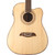 Oscar Schmidt OG1CE Student 3/4 Size Dreadnought Acoustic Electric Guitar, Natural (OG1CE)